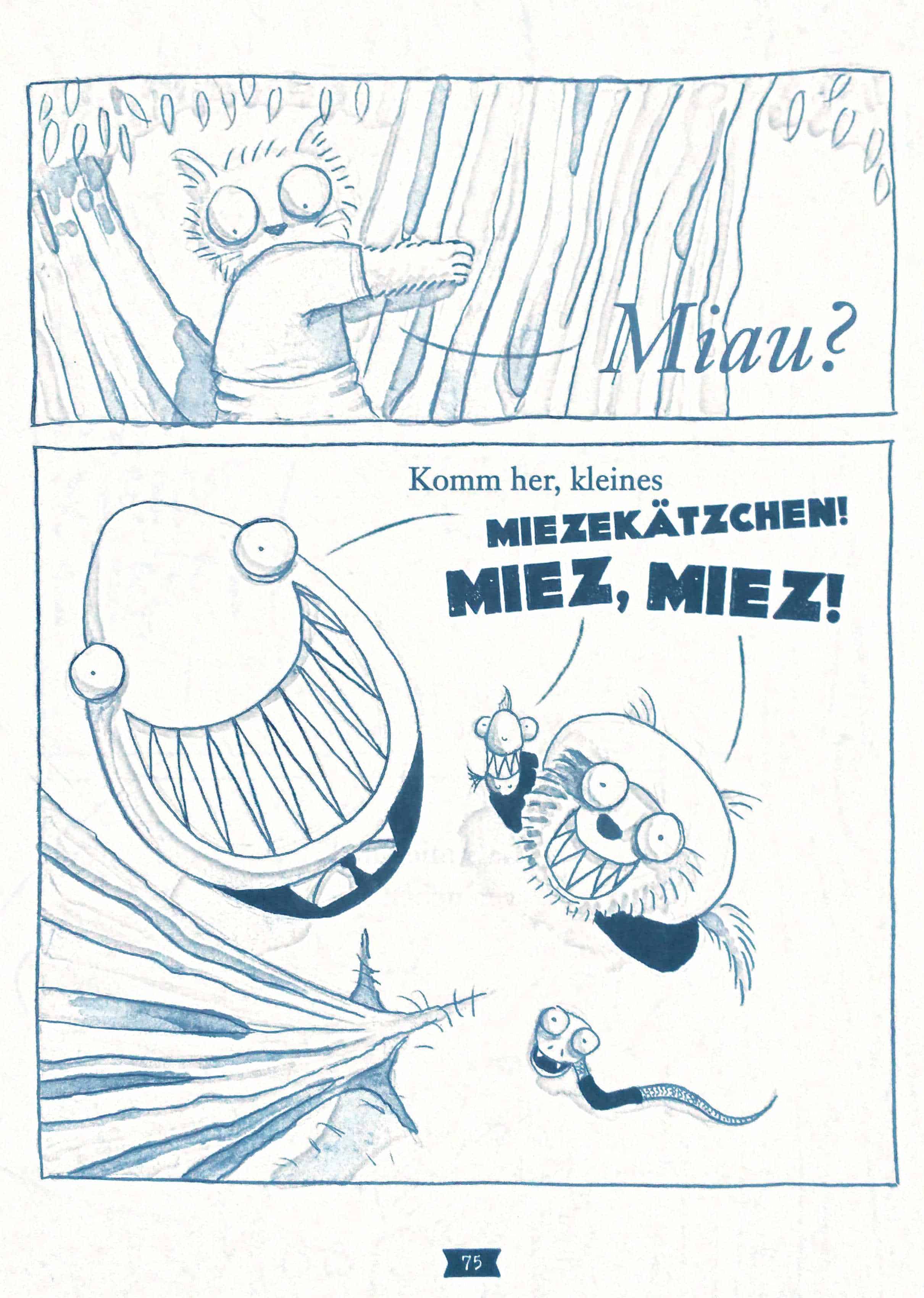 Abb. 3: Aaron Blabey: Böse Jungs. Band 1. Köln: Baumhaus Verlag, 2016. S. 75.