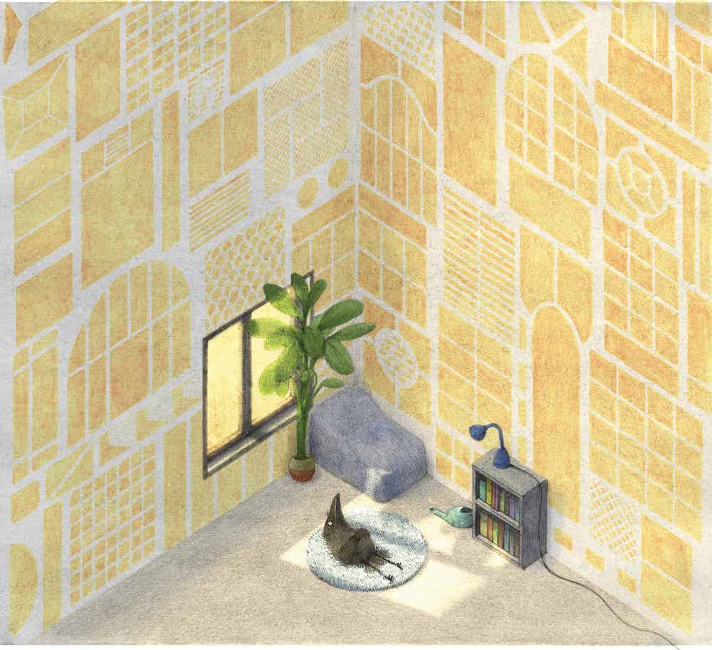 Abb. 2: Krähe und Pflanze genießen das Sonnenlicht. (ZO-O 2021, o. S.)