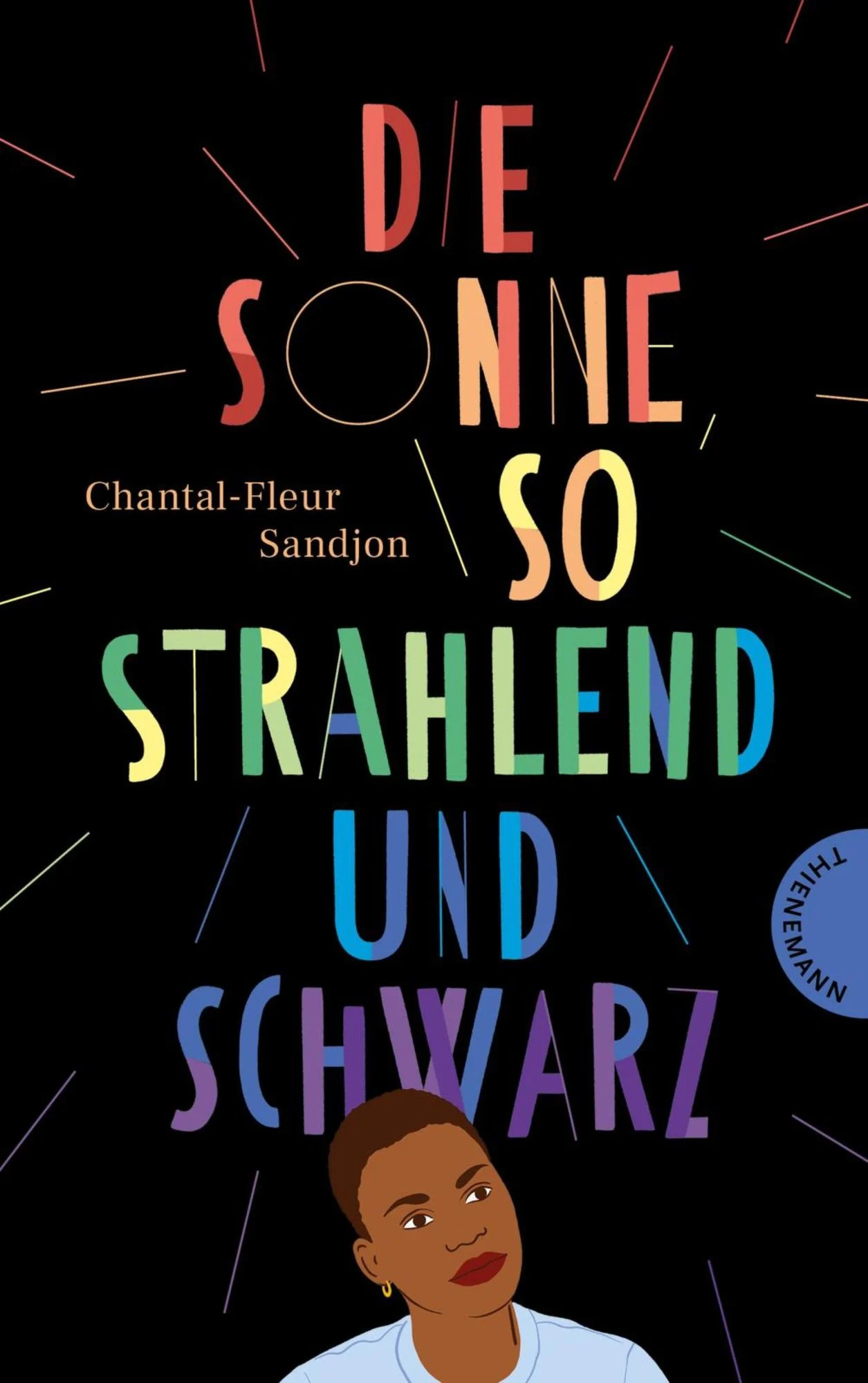Cover des Jugendromans mit schwarzem Hintergrund, Titel 