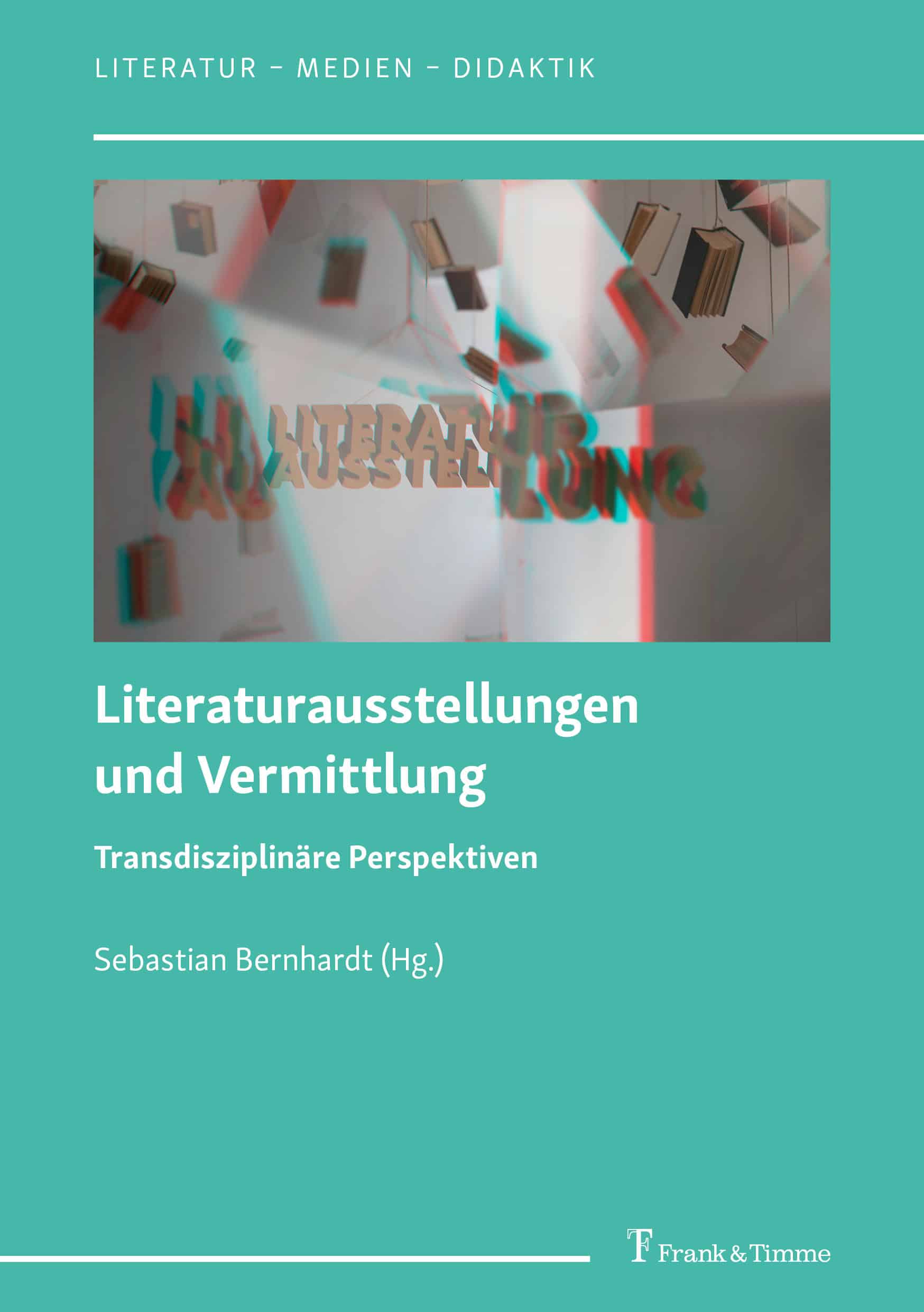 Türkises Buchcover zu Sebastian Bernhardts Sammelband 