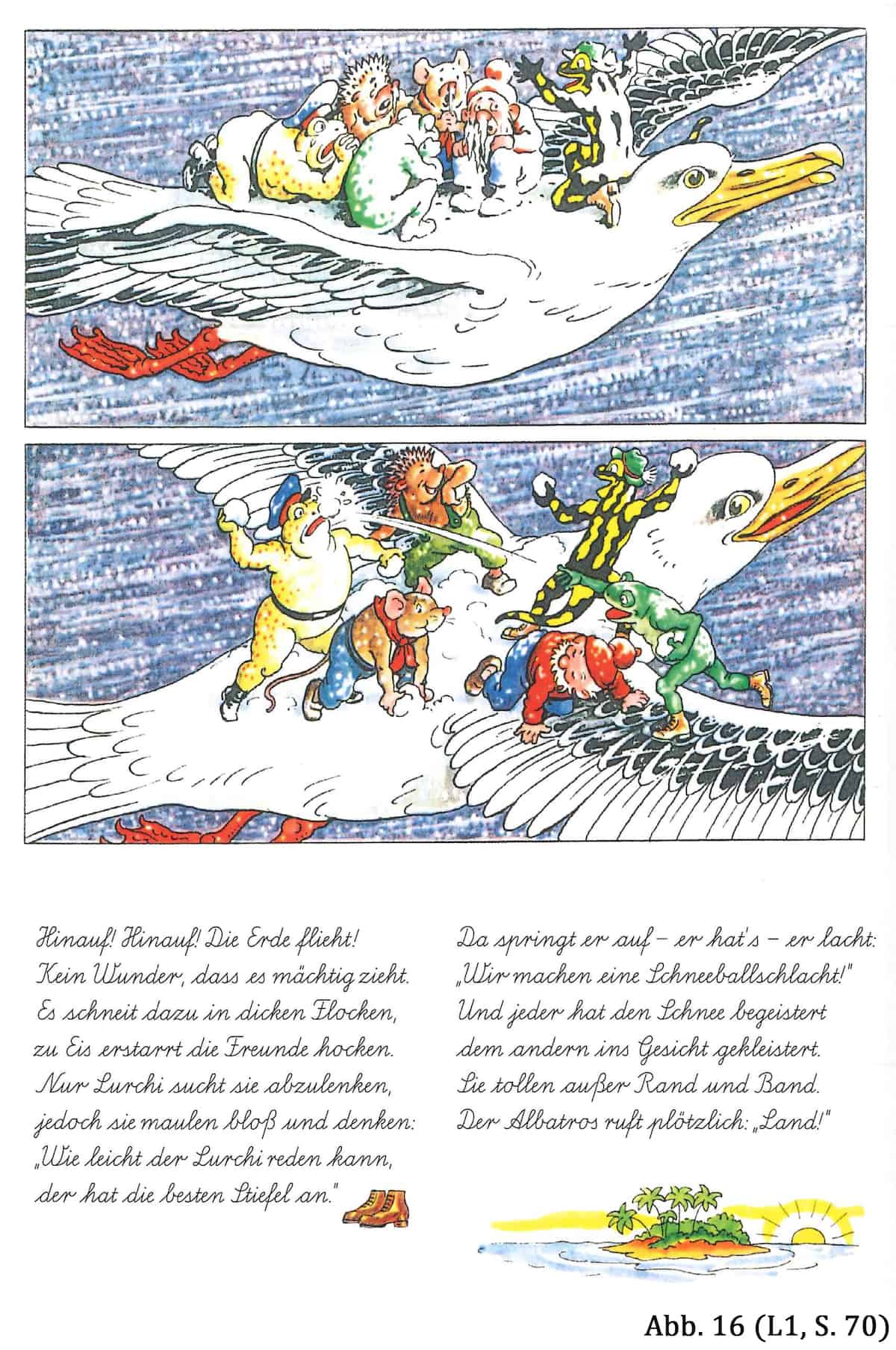 Abb. 16: Schillers Jungfrau zu Gast bei Lurchi (L1, S. 70)