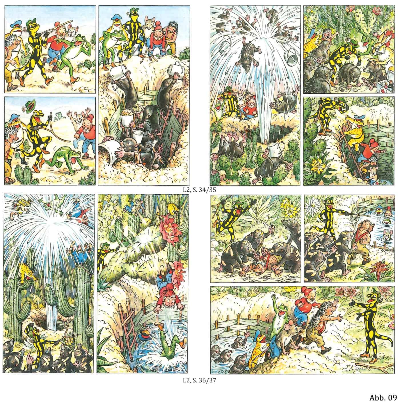 Abb. 9: Gröbere Streiche: Gewalt, Schadenfreude und Rache (L2, S. 34–37)