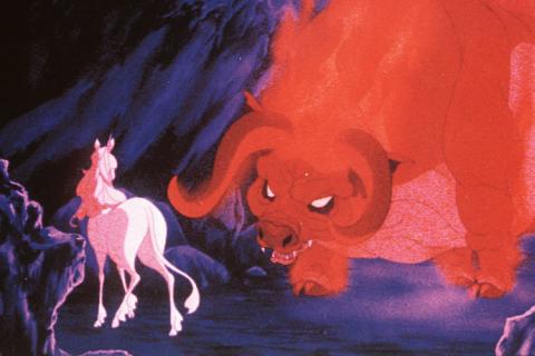 Abb. 1: Screenshot aus Das letzte Einhorn (1982). Verleih: Concorde.