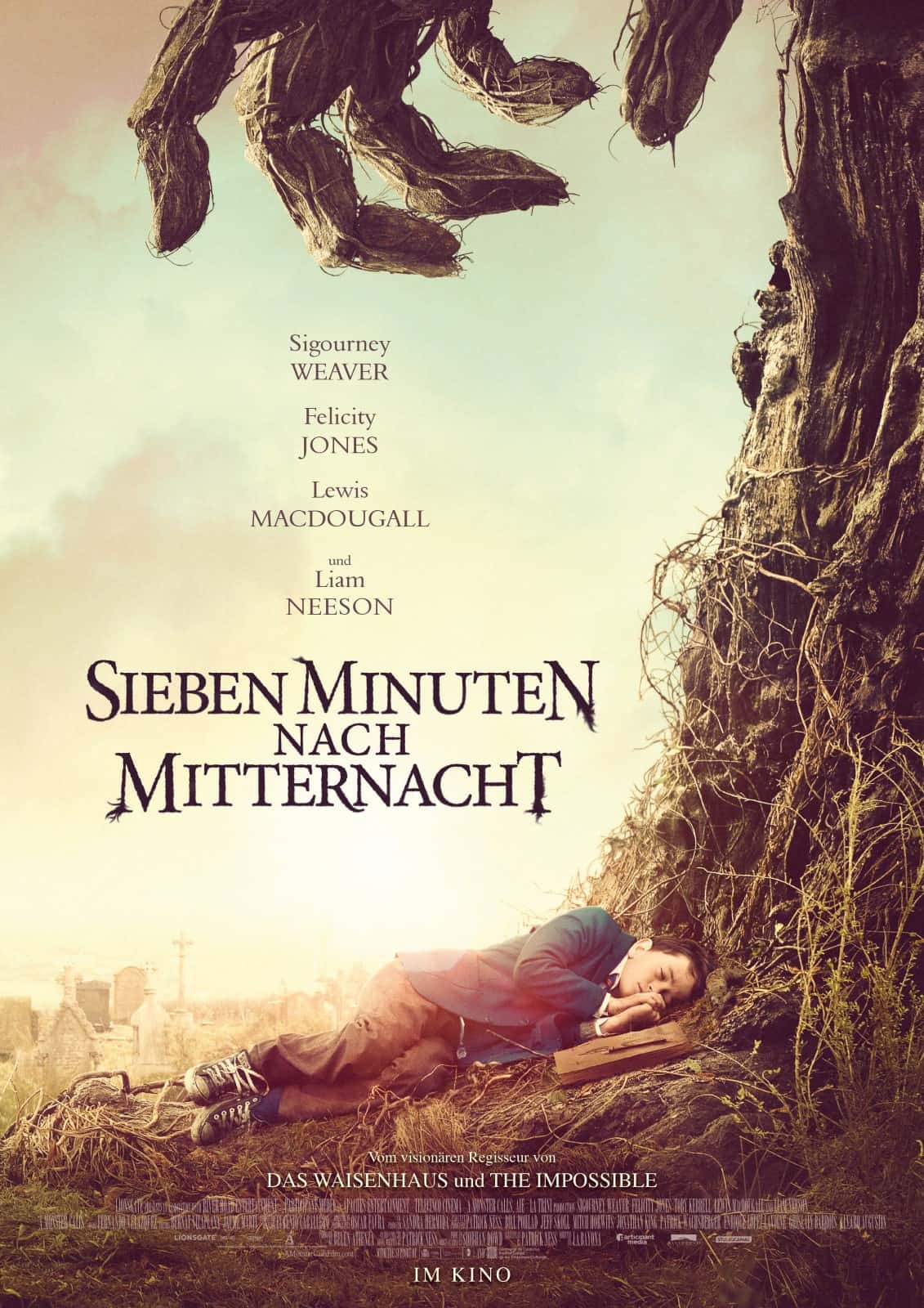 Sieben Minuten nach Mitternacht (Regie: Juan Antonio Bayona, 2016 // Romanautor: Patrick Ness, 2011)