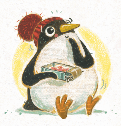 Abb. 2: Illustration aus "Boje hebt ab" (Oetinger, 2019). © Nina Dulleck